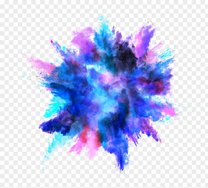Color Splash Effect Explosion Powder Dust PNG