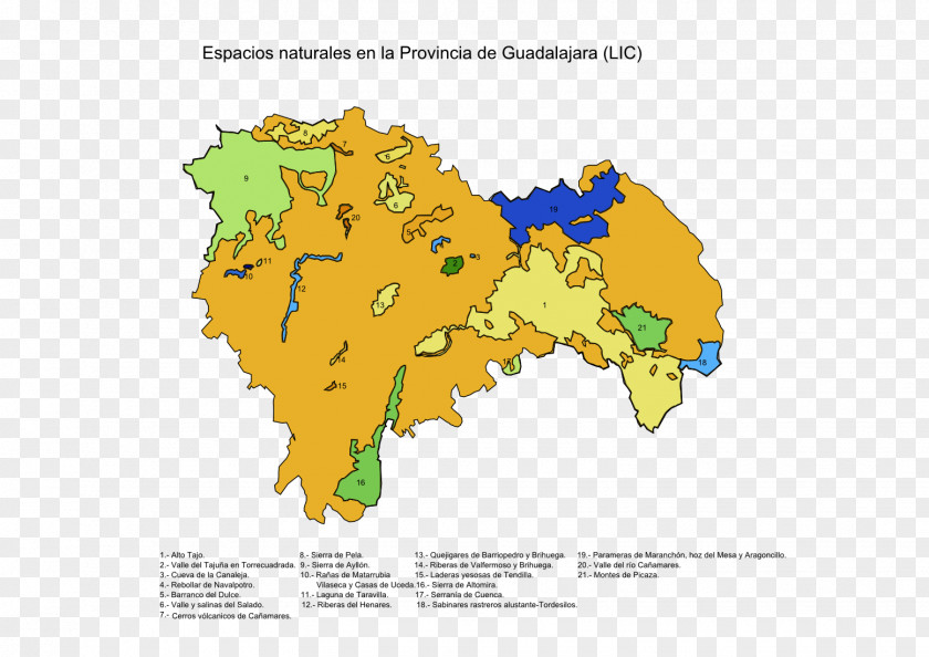 Map Guadalajara Tendilla Provinces Of Spain Alustante PNG