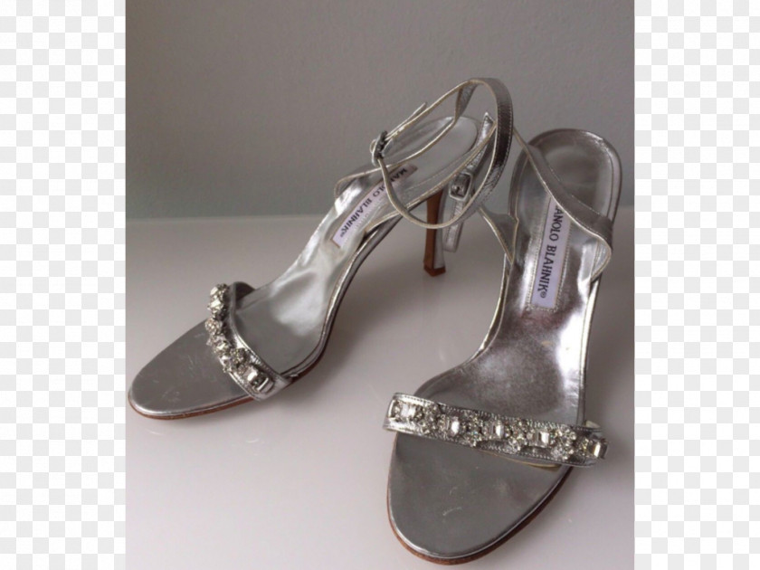 Silver Sandal Shoe PNG