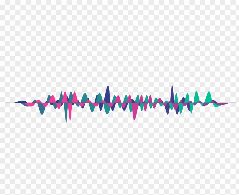 Vector Psychedelic Sound Wave Curve Picture PNG