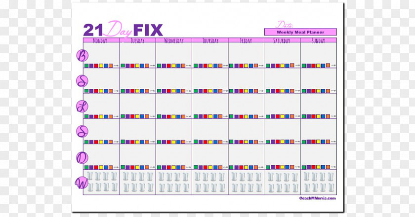 Weekly Planner Meal Preparation Food Lunch Nutrition PNG