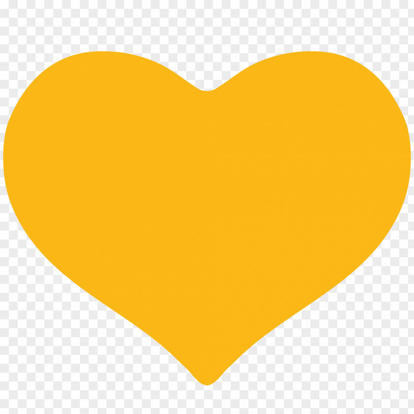 Yellow Heart Clipart Font PNG