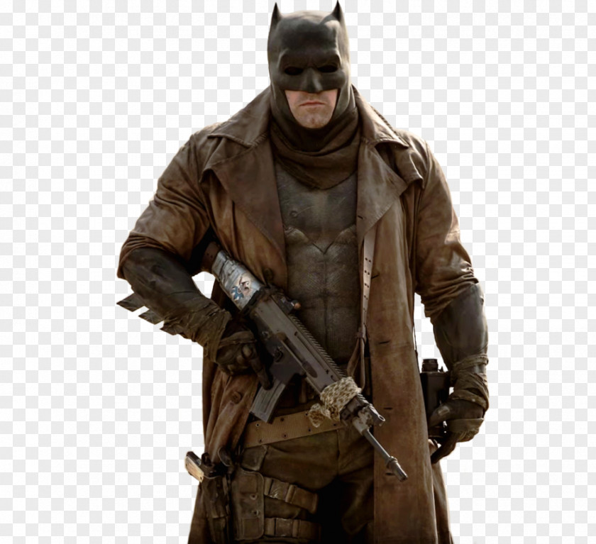 Ben Affleck Batman Trench Coat Leather Jacket PNG