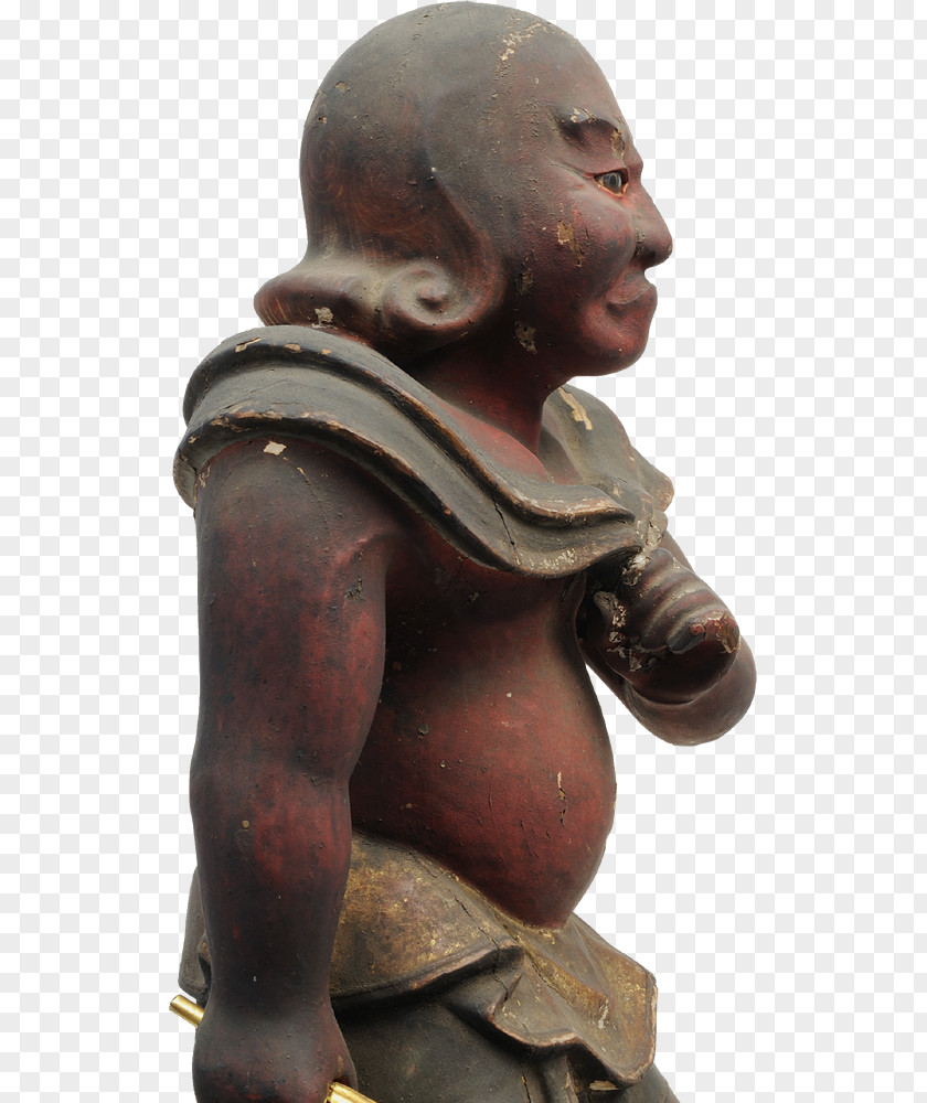 Migi Bronze Sculpture 制多迦童子 Acala Edo Period PNG