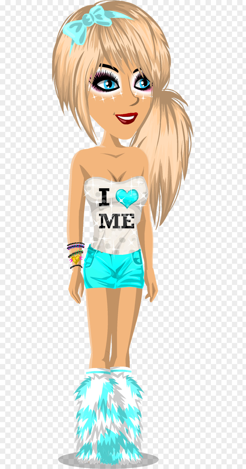 Moviestarplanet Blond Hair PNG