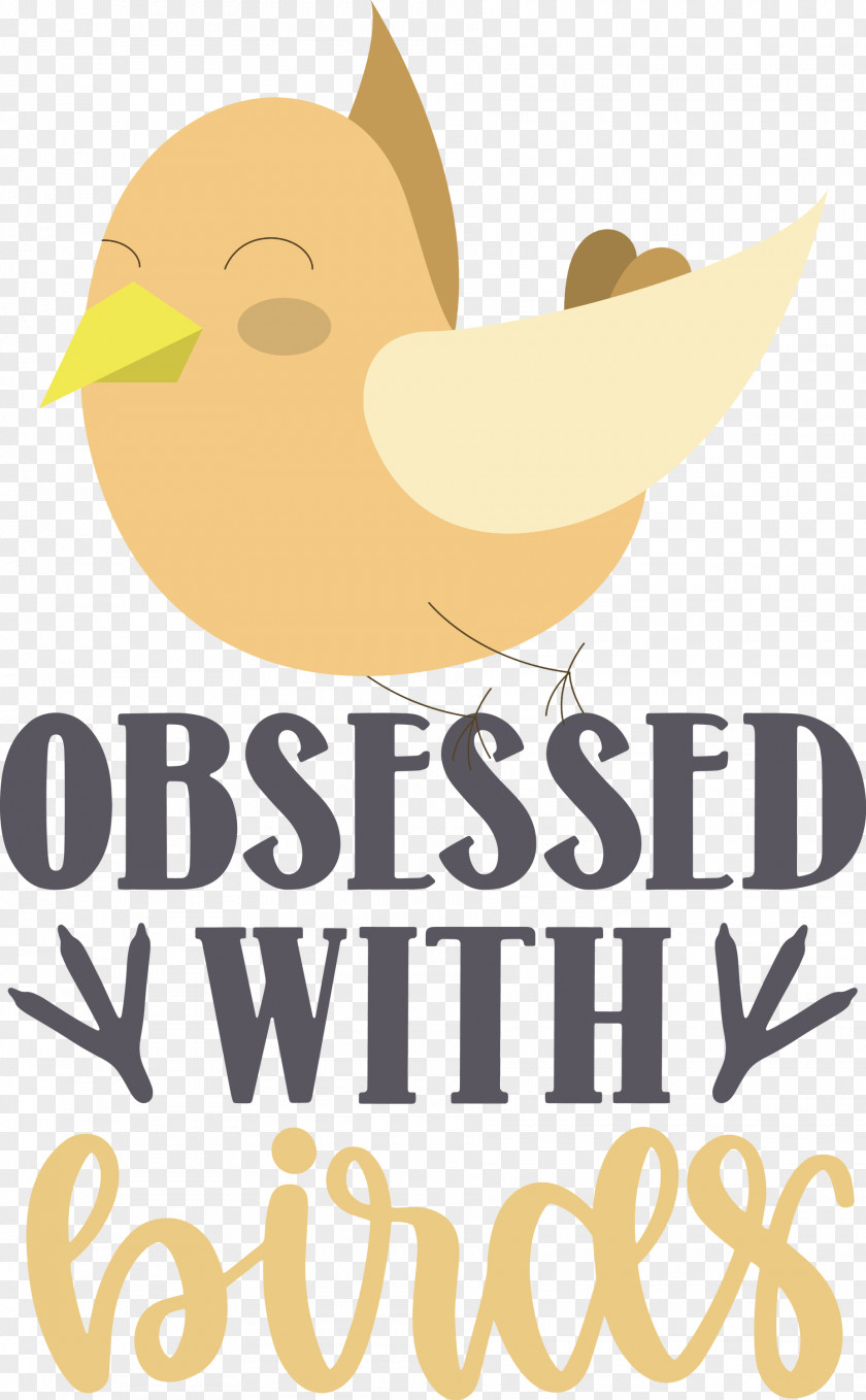 Obsessed With Birds Bird Quote PNG