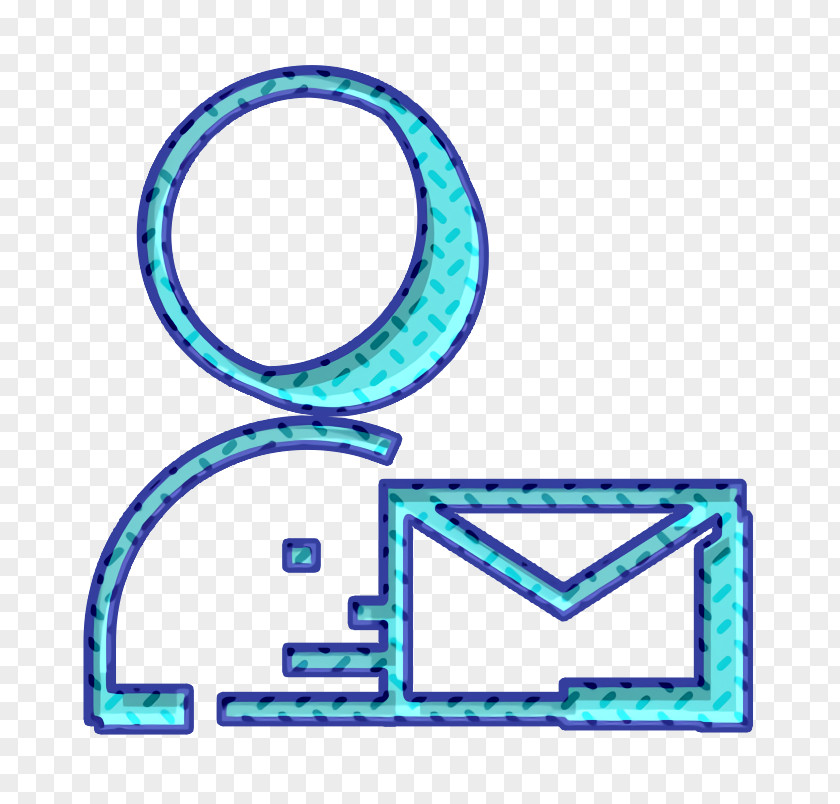 Symbol Electric Blue Deliver Icon Message People PNG