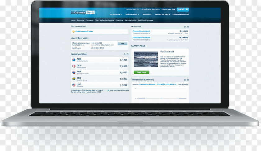 Bank Netbook Online Banking Management Computer Monitors PNG