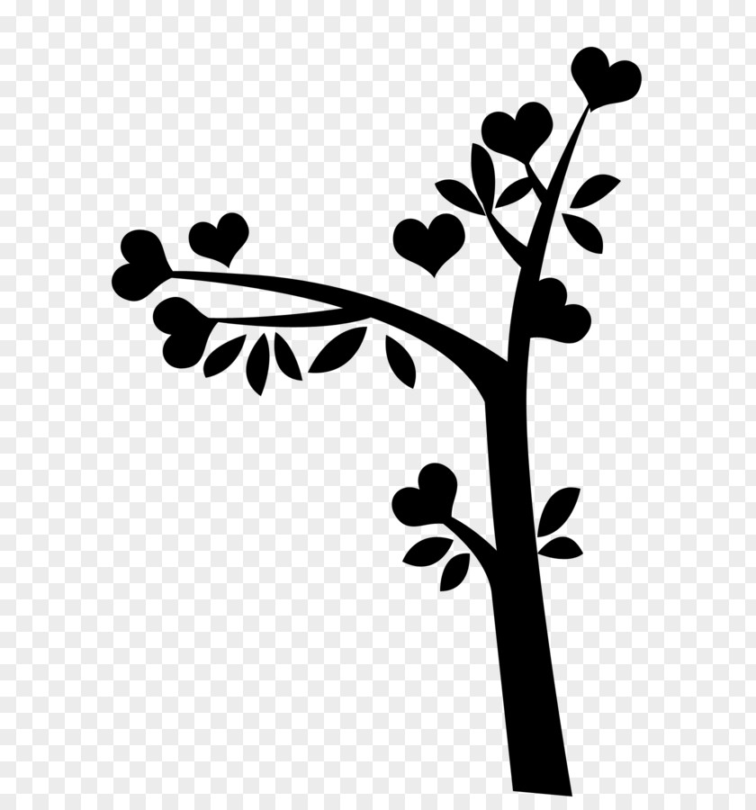 Flower Plant Stem Leaf Clip Art Silhouette PNG