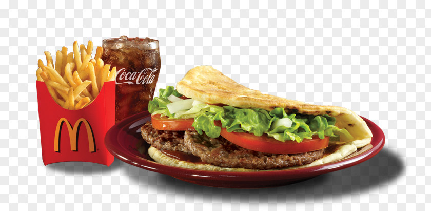Mcdonalds French Fries Cheeseburger Hamburger Pita Full Breakfast PNG