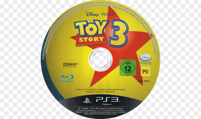 Toy Story 3: The Video Game PlayStation 2 Compact Disc Blu-ray 3 PNG