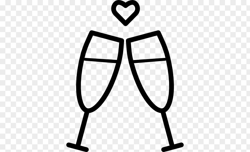 Champagne Toast Wedding PNG