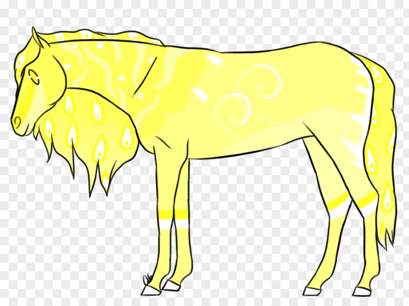 Lemon Milkshake Mule Foal Stallion Colt Mustang PNG