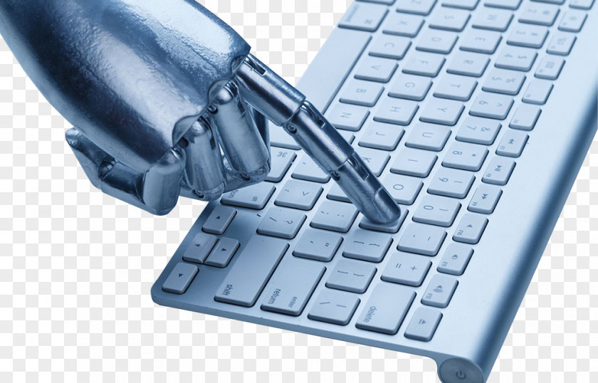 Manipulator And Keyboard Computer Robotic Arm PNG