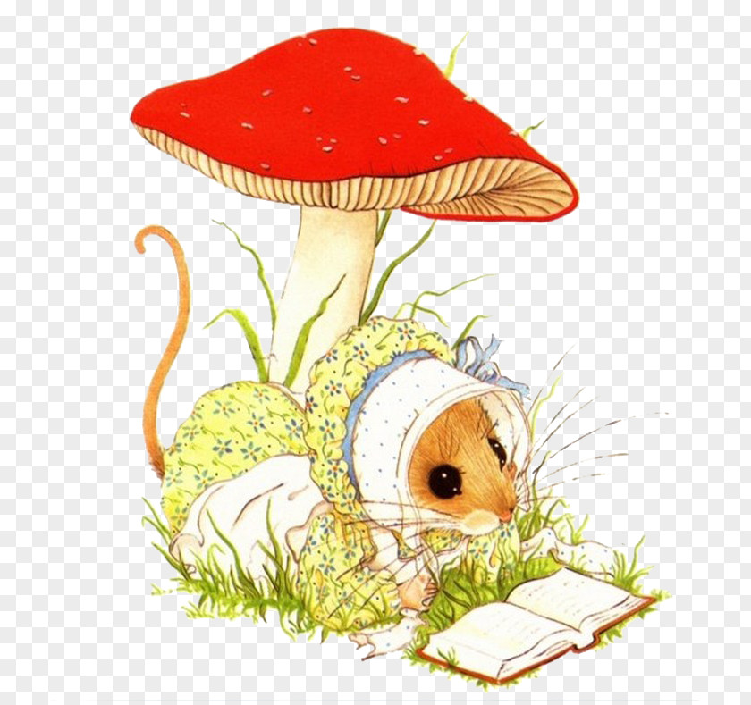 Mushroom Voles Computer Mouse Illustrator Drawing Painter Illustration PNG