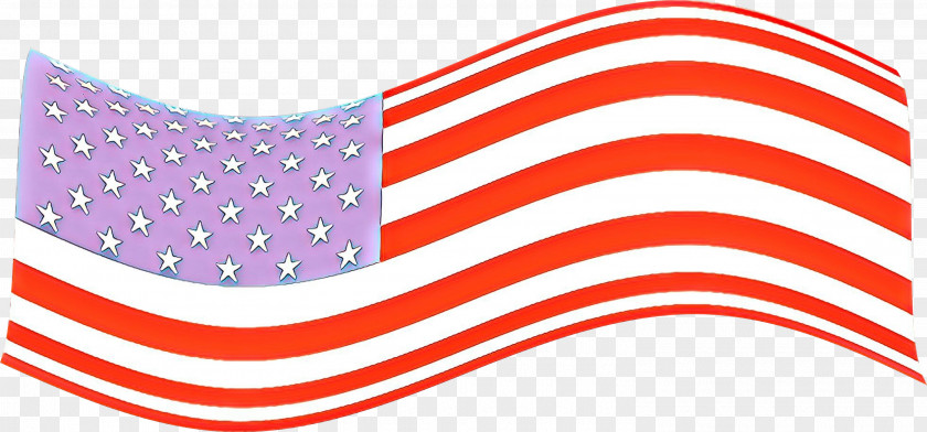 Pink United States Flag Cartoon PNG