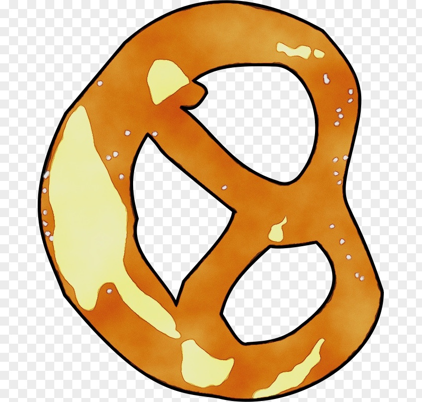 Pretzel Symbol Orange PNG