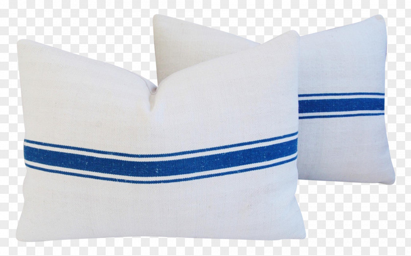 Sack Throw Pillows Textile Blue Linens PNG