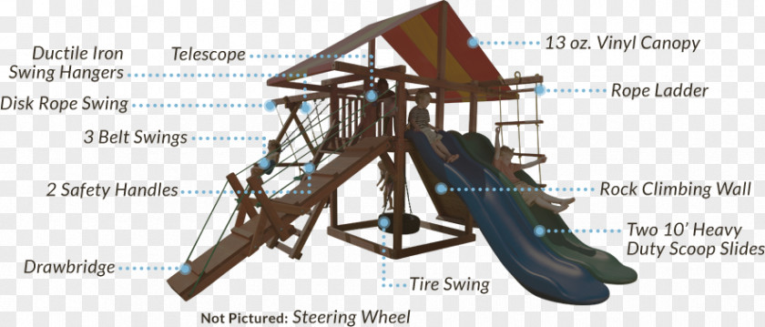 Swing Top Jungle Gym Playground Slide Outdoor Playset PNG
