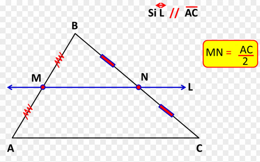 Triangle Midpoint Teorema Da Base Média Do Triângulo PNG
