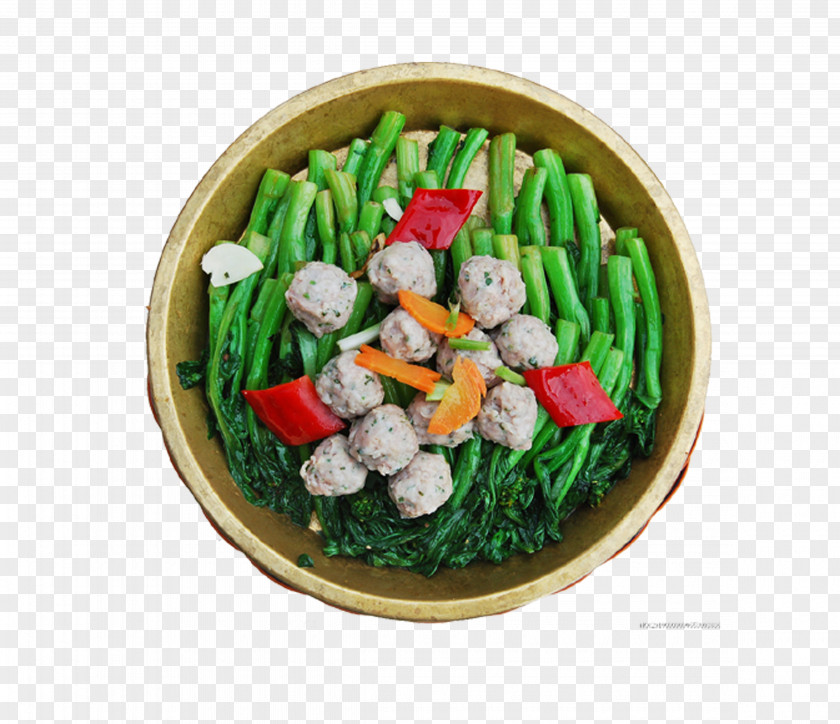 Cauliflower And Meatballs Meatball Vegetarian Cuisine Beef Ball Asian PNG