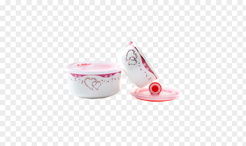 Heart-shaped Graphic Microwave Bowl Clip Art PNG