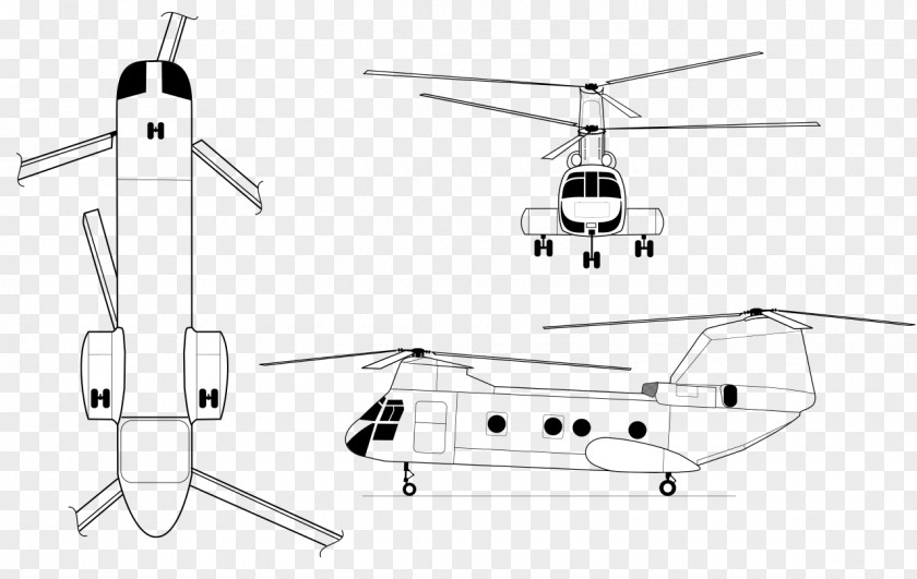 Helicopter Rotor Boeing Vertol CH-46 Sea Knight CH-47 Chinook Sikorsky H-34 PNG