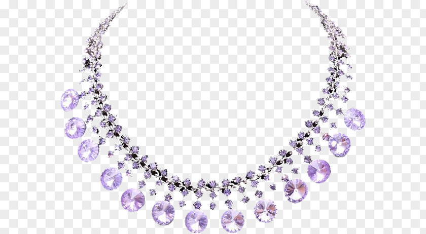 Necklace Jewellery Amethyst Clip Art PNG