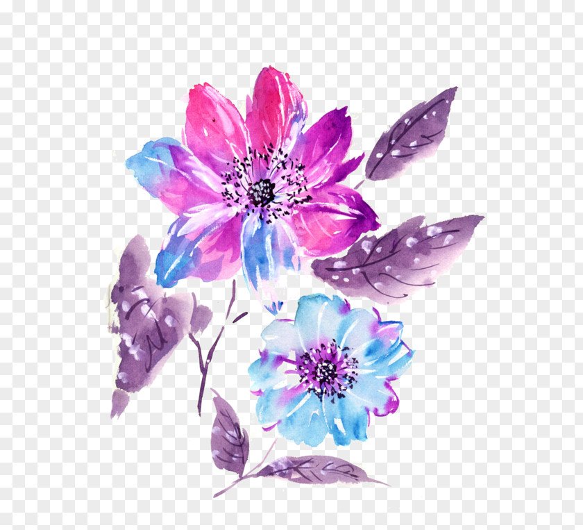 Painting Floral Design Watercolor Watercolour Flowers PNG