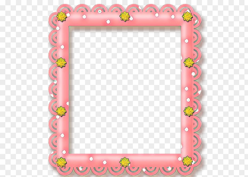 Rectangle Pink Picture Frames M Font Flower Line PNG