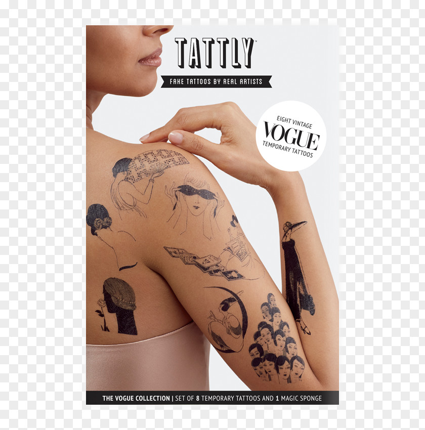 Temporary Tattoos Abziehtattoo Vogue Magazine Tattly PNG