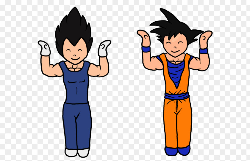 Trunk Flagged Vegeta Goku Dance PNG