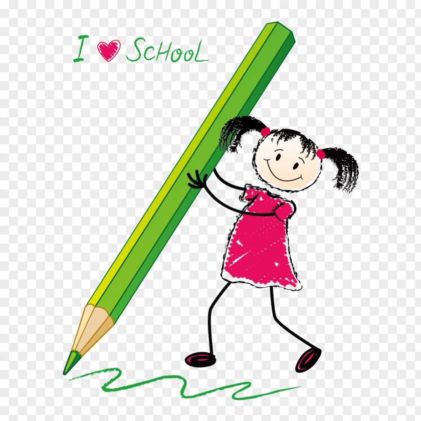 Vector Children Hold A Pen Student Cartoon Clip Art PNG