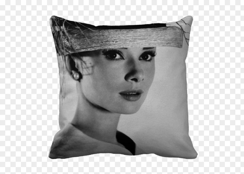 Audrey Hepburn Actor Pillow Female Cushion PNG