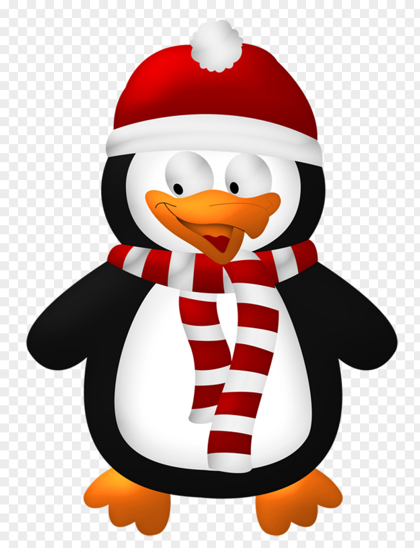 Cute Christmas Penguin Transparent Clipart Bird Clip Art PNG