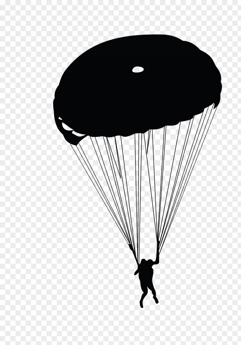 Parachute Silhouette Parachuting PNG