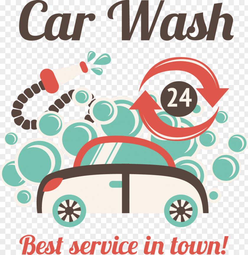 Car Wash Poster PNG