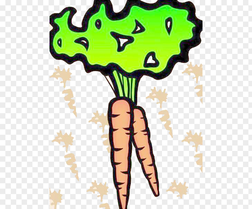 Carrot Cartoon Vegetable Illustration PNG
