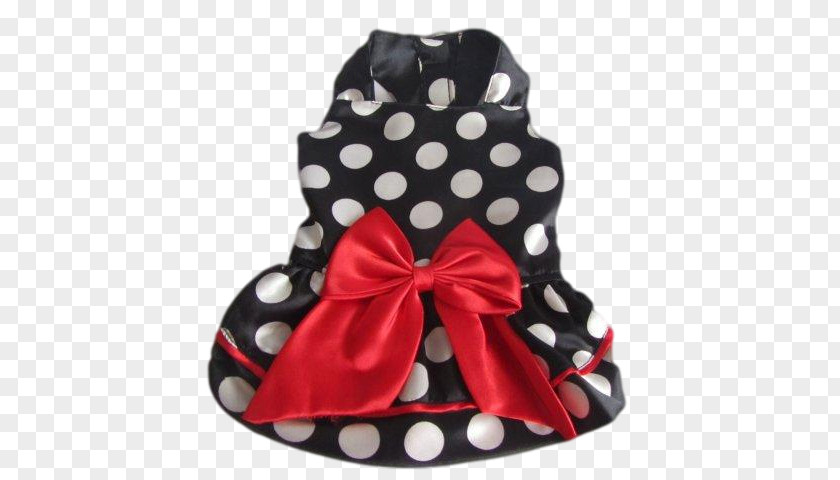 Dog Wearing Tie Polka Dot Dress Clothing Red Lace PNG