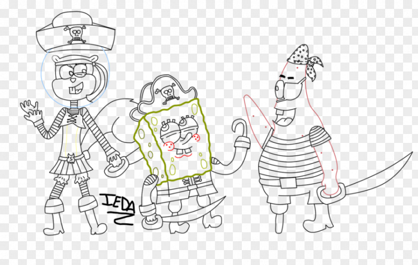 Sandy Spongebob Work Of Art Homo Sapiens Sketch PNG