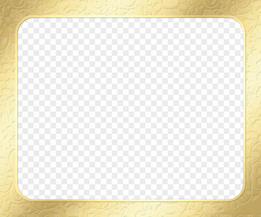 Classical Pattern Ornate Gold Frame Square, Inc. PNG