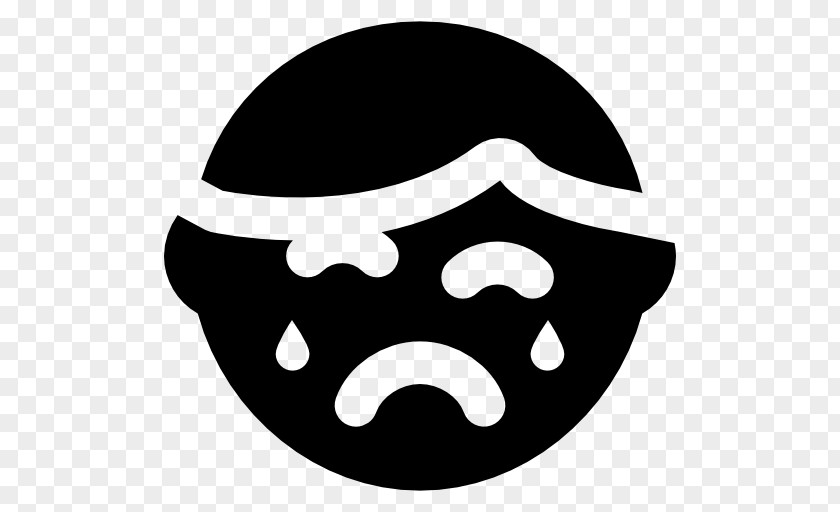 Crying People Headgear White Black M Clip Art PNG