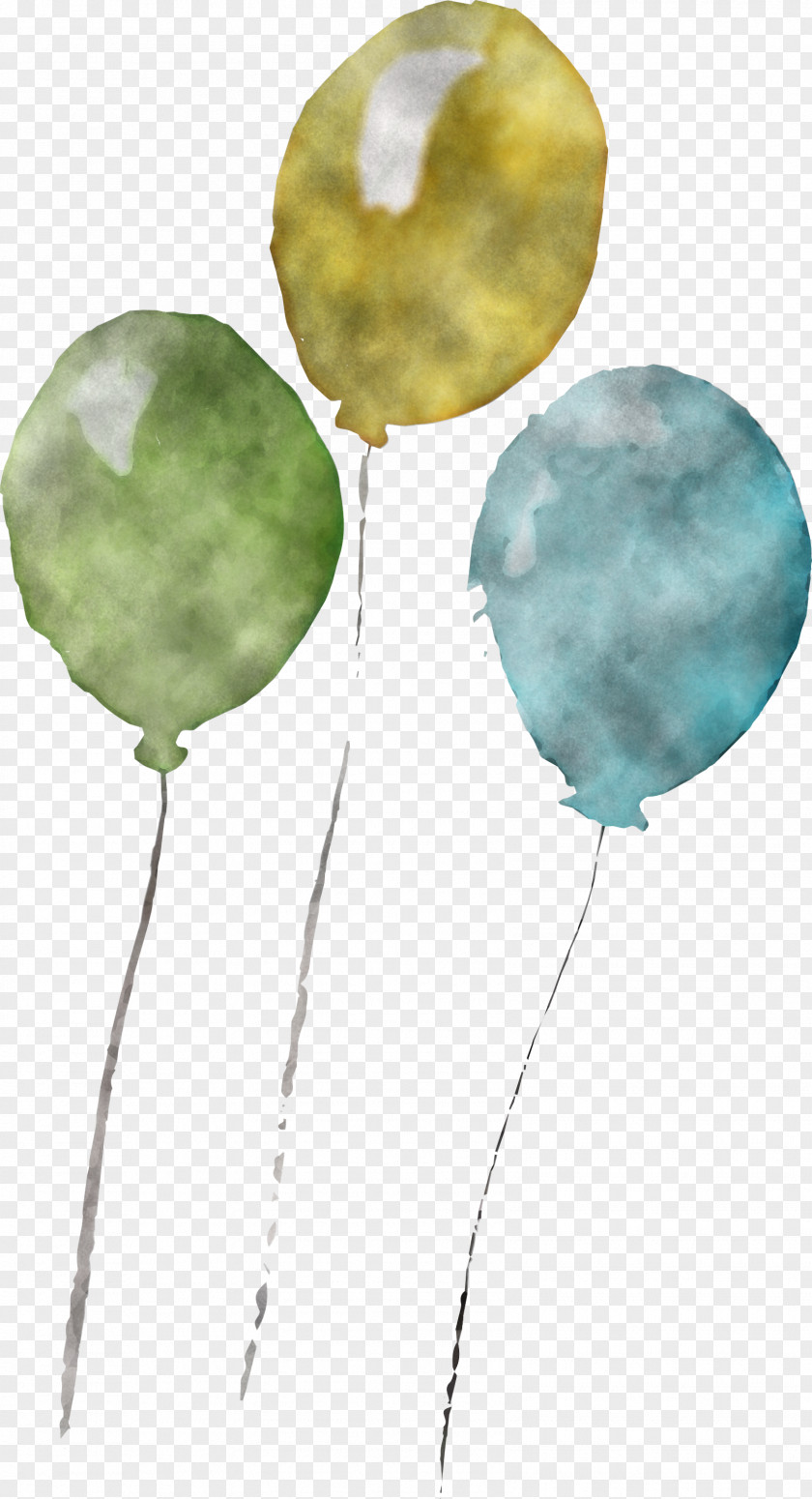 Green Leaf Turquoise Balloon Plant PNG