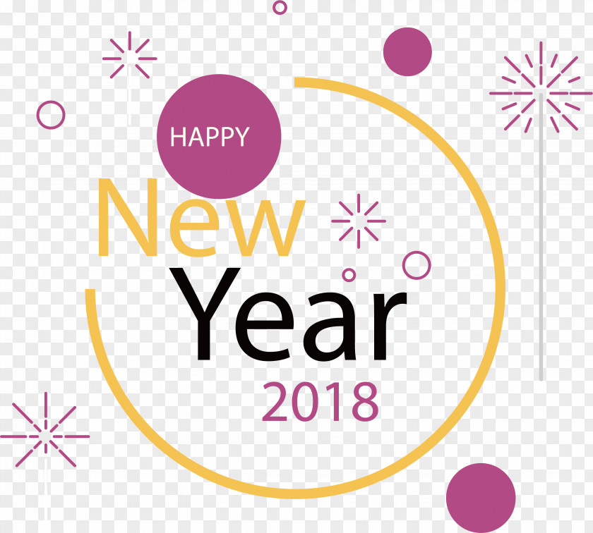 Happy New Year Clip Art Brand Logo Design PNG