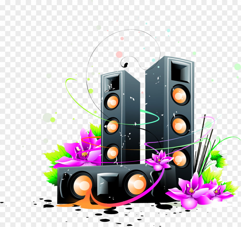 Poster Background Loudspeaker Computer Graphics Song PNG