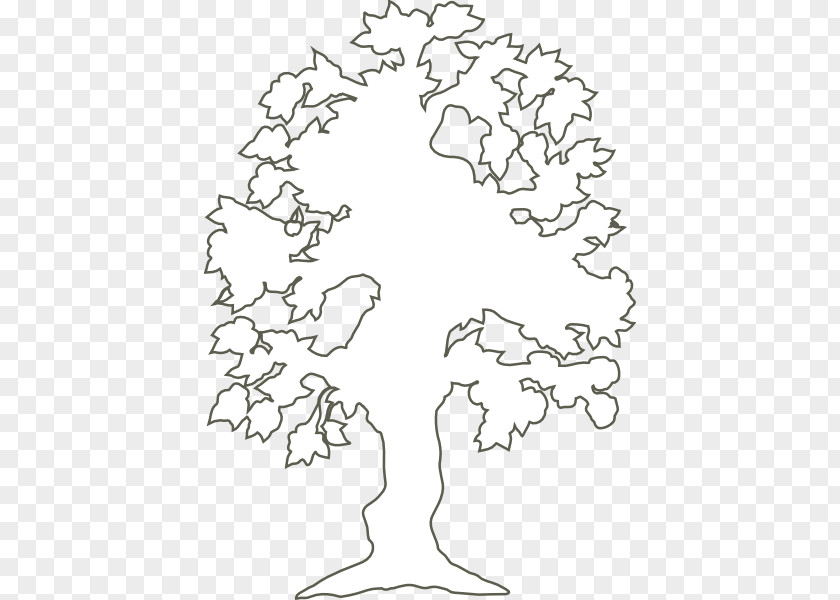 Simple Life Cliparts Tree Outline Clip Art PNG