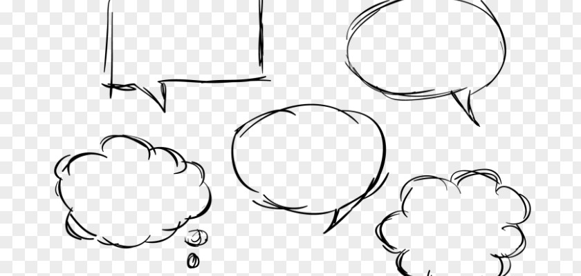 WORD BUBBLE Drawing Nose Cartoon Line Art Clip PNG