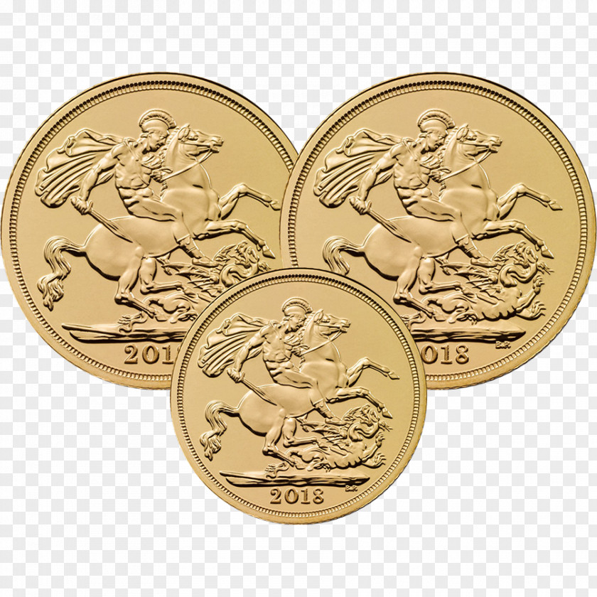 Coin Collecting Royal Mint Sovereign Bullion Gold PNG