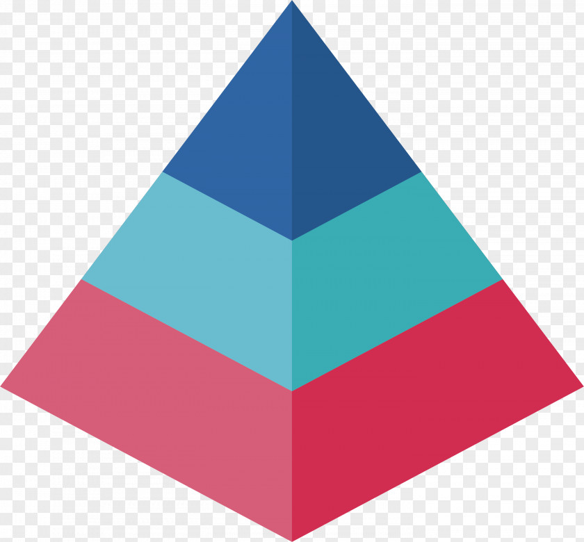 Layered Triangular Pyramid Triangle Elongated Cone PNG