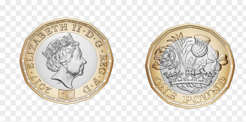 Coin Royal Mint One Pound Sterling Two Pounds PNG